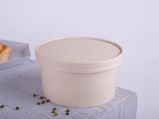 biodegradable 1000ml kraft paper salad bowl
