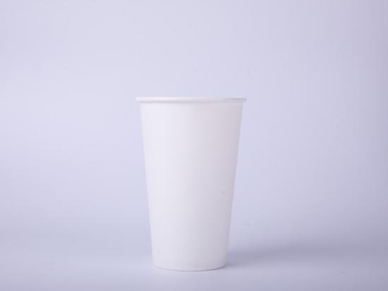 Custom  logo printed cold drink disposable pla paper cups with lids