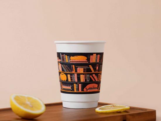 Wholesale Compostable PLA coating Disposable double wall paper cups for hot coffee and tea