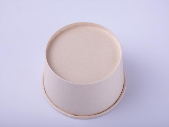 Take Away Eco Friendly Disposable Brown Kraft Paper Salad Bowl With Lid