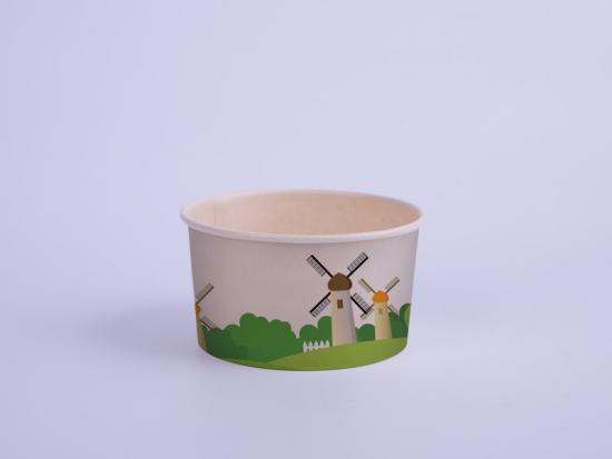 Wholesale Factory Custom Logo Printed Dispos Paper Soup Cup