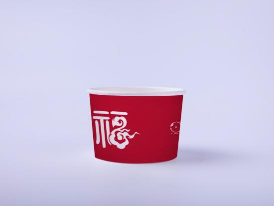 Biodegradable PLA Paper Disposable  Soup Cup  with Lid