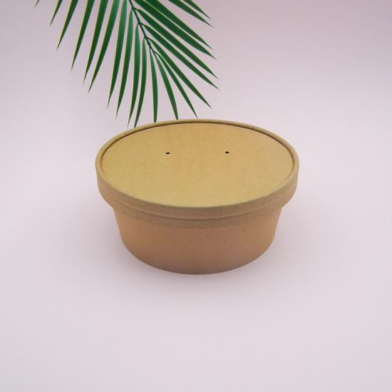 PE 1000ml Paper Salad Bowl